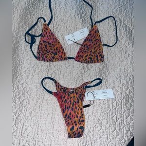 Indah bikini - pink and green cheetah